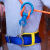 消防逃生腰带户外登山攀岩套装儿童安全带半身保险带高空作业绳 后挂腰带+10毫米5米长保险绳