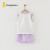 童泰夏季3月-4岁婴儿男女背心套装TS31X522 紫色 90cm