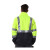 安大叔G472工作夹克反光警示夹克衫3M反光材料防水耐磨工作交通警示服 荧光黄拼黑 XL