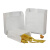 海斯迪克 HK-739 一次性纸袋子 淋膜牛皮纸袋 手抓饼袋子 纸袋可定制 油炸纸袋 （100个）90克 高18*宽14*侧2