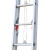 兴航发 铝合金槽型铆压升降单梯9m 收回4.7m升高8.2m铝合金伸缩梯子 多尺寸选择加厚料铝合金工程梯子