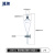 玻璃梨形分液漏斗油液分离分液器螺口聚四氟乙烯活塞具塞250/500/1000ml透明棕色高硼硅实验室 聚四氟活塞250ml 2个