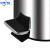 不锈钢砂光拉丝圆形垃圾桶脚踏式有盖办公室卧室防滑厨房垃圾桶 3L16.7*24.8cm