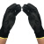 海斯迪克 HK-784 黑色涂掌手套 浸胶涂胶手套 pu涂层尼龙13针涤纶防滑防护手套  L码