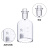 垒固 溶解氧瓶水质采样瓶玻璃污水瓶带水封 单盖透明250ml