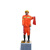 Denilco 太阳能仿真交通指挥员交通人物雕塑高速交通机器人摇旗假人指挥员定制【减速慢行】	
