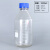 DYQT透明茶色蓝盖试剂瓶丝口瓶密封瓶螺口带刻度蓝盖瓶玻璃取样瓶 透明1000ml 蓝盖