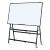 美斯特（meisite） 白板写字板支架式磁性滚轮移动家用教学可擦写会议大白板写字板立式讲课办公培训 90*120黑框单面白板+A型黑色滚轮支架