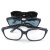 劳保眼镜 防镜 平光眼镜打 平光眼镜 黑框眼镜 深灰色 小平光深色