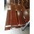 定制适用于长条凳奥坎巴花实木板凳原木长凳中式大板餐桌木头凳子 奥坎2.0米