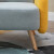 全友双色拼接沙发椅子家用布艺休闲家具单人沙发客厅懒人椅DX101025 粉蓝拼接沙发椅