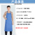 雄雪美 夏季薄款防水围裙定制logo工作服上班厨房餐饮围腰 宝蓝色