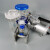 玻璃砂芯300ML三联多联抽滤装置无菌检查送水系微生物薄膜过滤器 活塞式真空泵AS20-140L/min