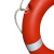 金固雨 船用专业塑料救生圈带绳防汛应急救援物资实心浮圈安全绳游泳圈 新标准船检ccs认证2.5kg救生圈1个