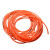聚氨酯橘红色圆带输送带圆条光面牛筋绳传动带实心 橙色光面直径3mm(一米 1m