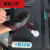 适用于绝缘手套电工专用高压防电绝缘380v工地工作防护胶皮耐磨手 黑色L号 均码