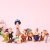 迪士尼白雪公主与七个小矮人公仔模型摆件人偶玩具蛋糕情景烘焙装饰生日 白雪黑底14cm