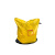 庄太太【黄色一扫光拉链中转袋】加厚防水耐磨打包袋环保集包袋快递物流中转袋ZTT-9246B