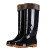 斯铂格 劳保雨靴PVC防滑防水防刺靴子 高筒黑色-牛津底-加绒款41