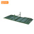 钢米 便携式折叠床军绿色两折户外训练床 军绿色钢塑床 200*80*43cm 张 1910069