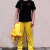 旋龙 衣服 黄色运动服 武术 截拳道 双节棍 舞台表演 服装 儿童款 140