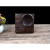 艾木枫靓黑檀整木方形雕花烟灰缸创意方形烟缸家居装饰摆件可加LOGO -牡丹花