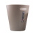 茶花垃圾桶 卫生间无盖垃圾筐 废纸篓 清洁收纳筒塑料纸篓 小号浅咖色3.6L 5个装 1526