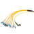 利合光电（LHG）MPO-LC12芯单模光纤线OS2母头B极性40G/100G运营商级3.0缆径LSZH材质 3米