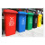 百金顿 户外环卫加厚塑料垃圾桶分类垃圾箱特厚挂车塑料垃圾桶 240L加厚款带轮 绿色