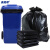 美奥帮 加厚黑色垃圾袋 商用保洁物业垃圾袋 平口 70*80cm(50个)