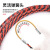 盛富永 电工穿线器 圆头电线线管光纤引线器 三股双色30米(塑钢)+束线器2个