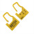 防调包塑料封条航空专用防盗塑料挂锁锁扣行李箱包锁一次性编码锁 浅黄色