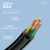  隆言 M12连接器5芯公头带线PLC传感器电缆防水阻燃航空插头线束A型直头款2m LY-PC3C53