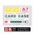 斯图磁性硬胶套卡K士文件保护卡套磁力贴磁性展示贴牌仓库标识牌磁性指示牌 A7白色(20个装)