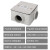 蔚方加厚86型防爆铝合金接线盒暗装4分6分接线盒防水明装防爆穿线盒 DN15 4分 G1/2 一通