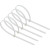 卡夫威尔 自锁式尼龙扎带扎线带塑料理线带 捆扎绳 7.6*450mm，白色50支装