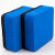 海斯迪克 HKW-250 正方形5*5*2cm清洁擦 蓝色黑布带磁
