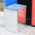 蓝鲸环卫 镀锌板四分类 户外分类不锈钢镀锌板果皮箱垃圾箱LJHW-1087