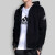 阿迪达斯 （adidas）夹克男装秋季新款运动服针织防风休闲上衣连帽开衫外套HB50811 EB5272黑色   S