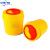中环力安【圆形6L】黄色塑料垃圾桶圆形一次性 医疗利器盒 锐器桶