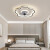 卧室风扇灯一体现代简约2023新款房间吸顶灯带吊扇灯儿 白+黑40CM 三色6档风+遥控 护眼