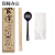 萝塑一次性筷子四件套商用餐厅外卖打包定做纸包装四合一餐具套装 300套食途韩式勺