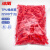 冰禹 TPU橡皮筋 一次性彩色分类标识橡皮圈 红色(1包)约500个 BYK-383