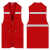 反光马甲定制护林员装修公司工地广告森林防火反光工装马甲印logo 红色 2XL