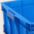 塑料螺丝盒 周转箱长方形大号储物收纳箱盒零件盒子养龟箱胶箱塑料筐物流胶框 蓝色3号520*350*150mm