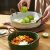 麻绳双耳盘日式餐具 家用高颜值餐盘创意陶瓷菜盘水果盘 果盘小绿