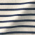 无印良品 MUJI 婴童 起毛罗纹编织 条纹长袖T恤 CCD12A0A 藏青色条纹 80