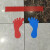 桑宋 脚印地贴蓝色（1对） 幼儿园学校防水耐磨脚丫贴纸6*12cm蓝色（1对）