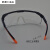 GJXBP电焊眼镜护目镜平光镜焊工劳防尘防风平光打磨玻璃氩弧焊激 狐型白片