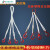 定制两头扣尼龙吊绳带钩起重美式吊钩吊装绳尼龙圆绳可定做 3T1M双钩